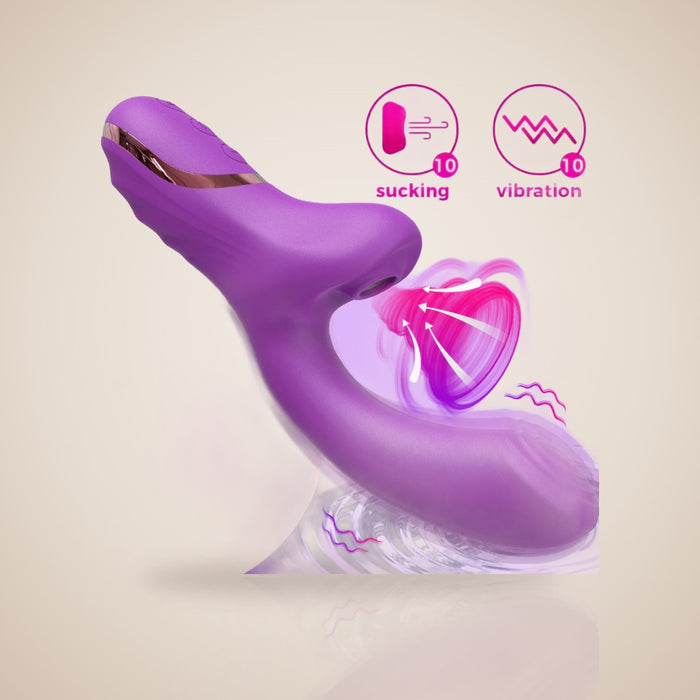 Duna · Vibromasseur 2 en 1 à succion