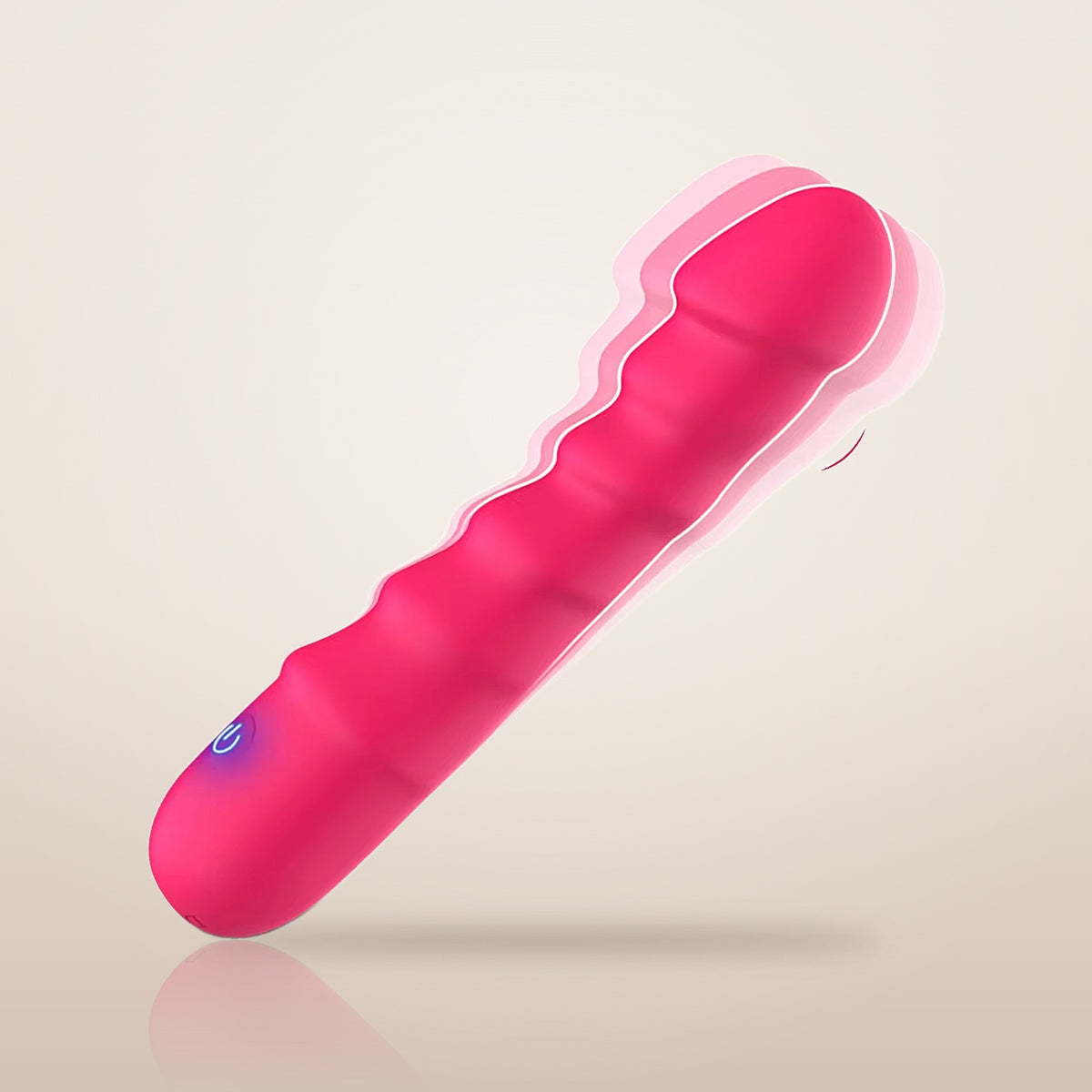 Aria · Gode vibrant réaliste – rouge rechargeable