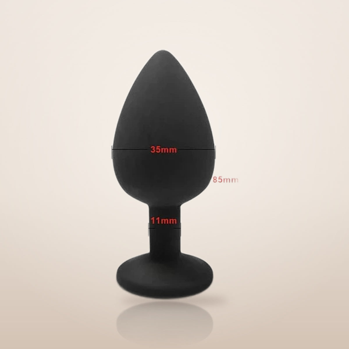 Escale · Plug anal en silicone – noir