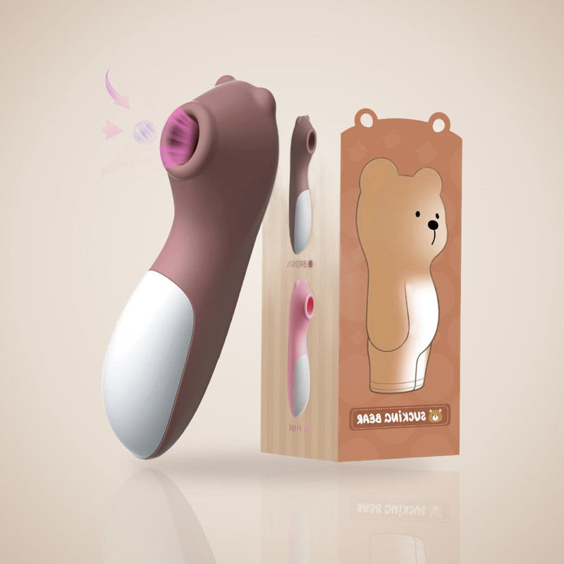 Idée cadeau : stimulateur à succion ourson dans sa boîte