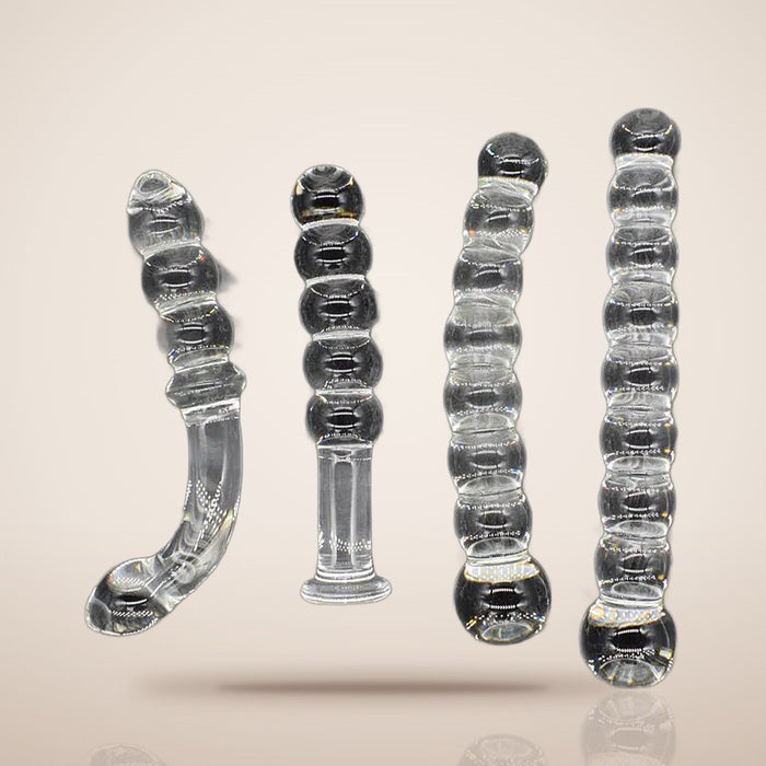 Cristal · Gode en verre à perles