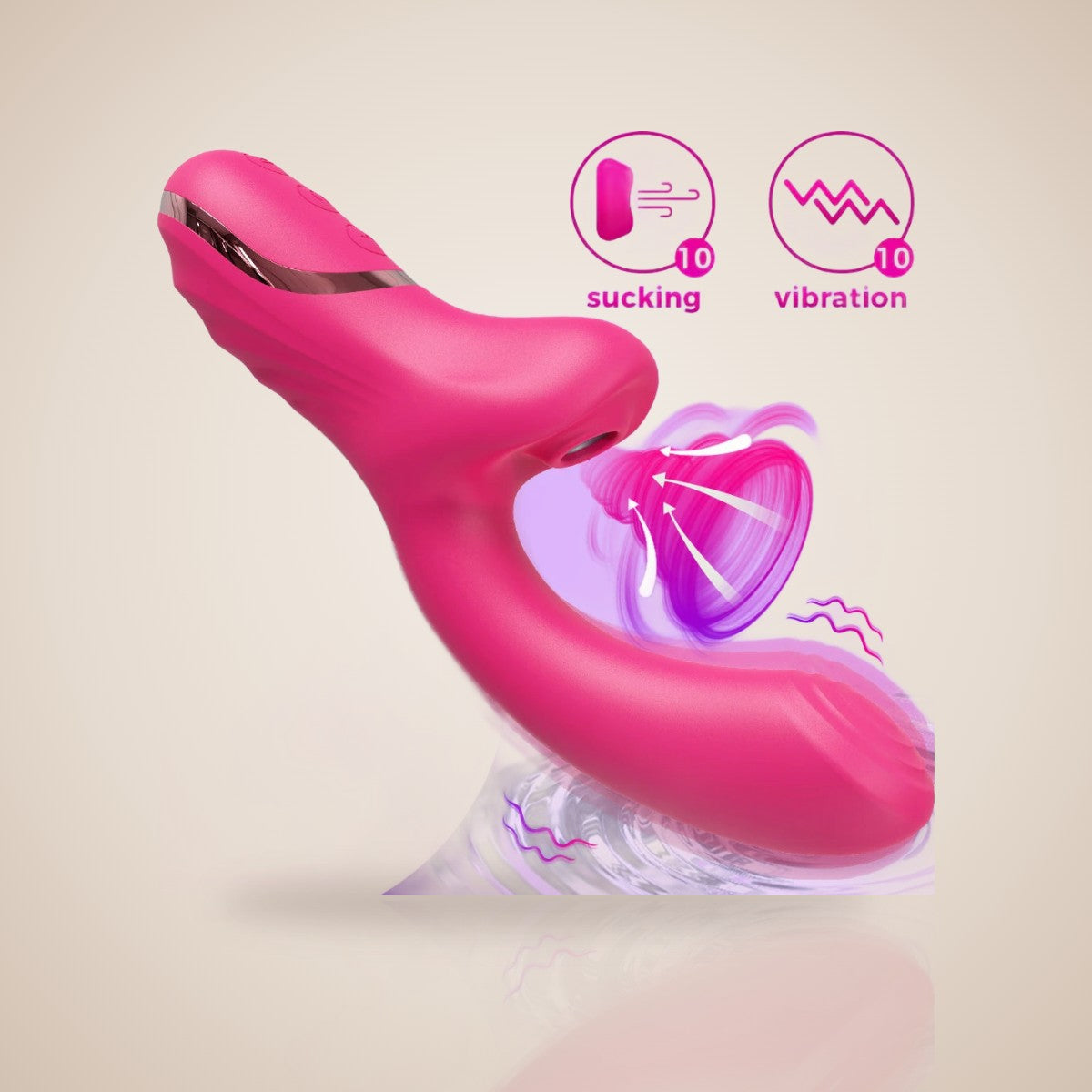 Duna · Vibromasseur 2 en 1 à succion