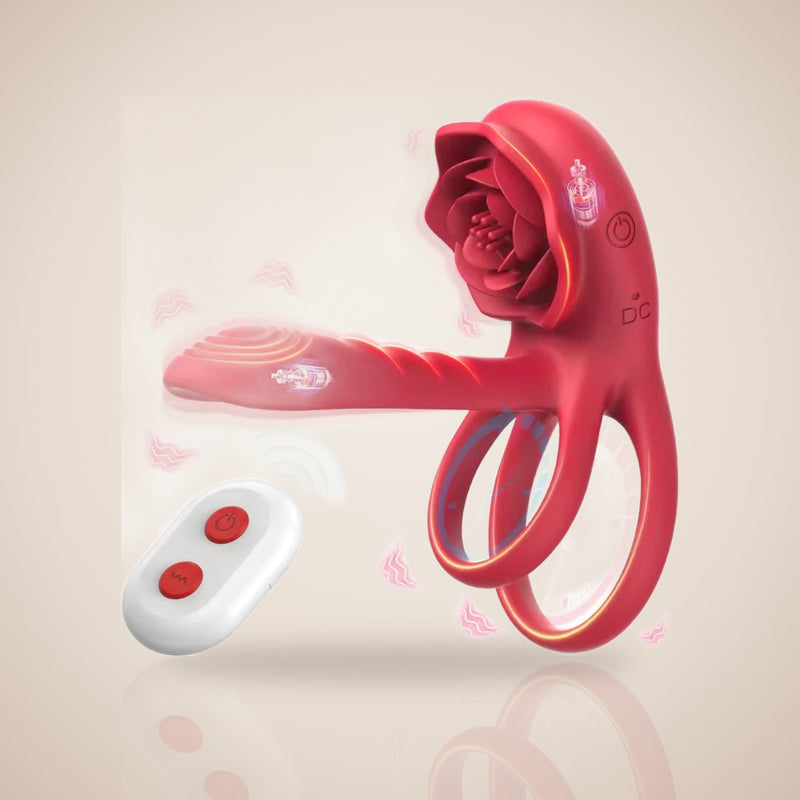 Églantine · Anneau vibrant rose pour couple
