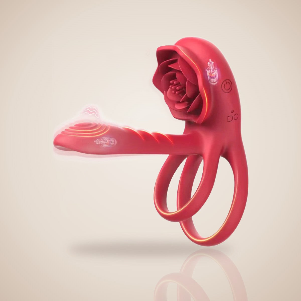 Églantine · Anneau vibrant rose pour couple