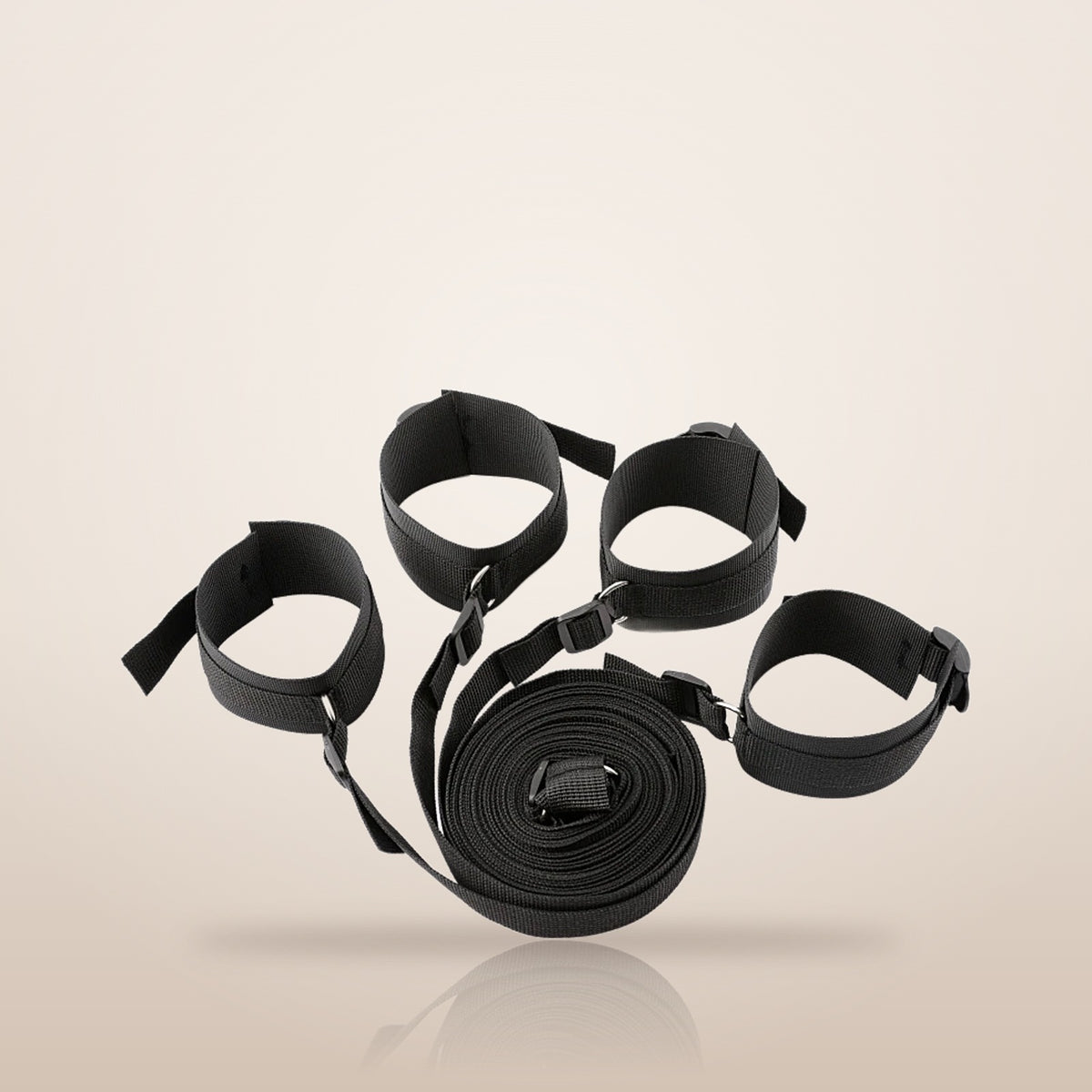 Entrave · Kit d'attaches pour lit – noir sans fourrure